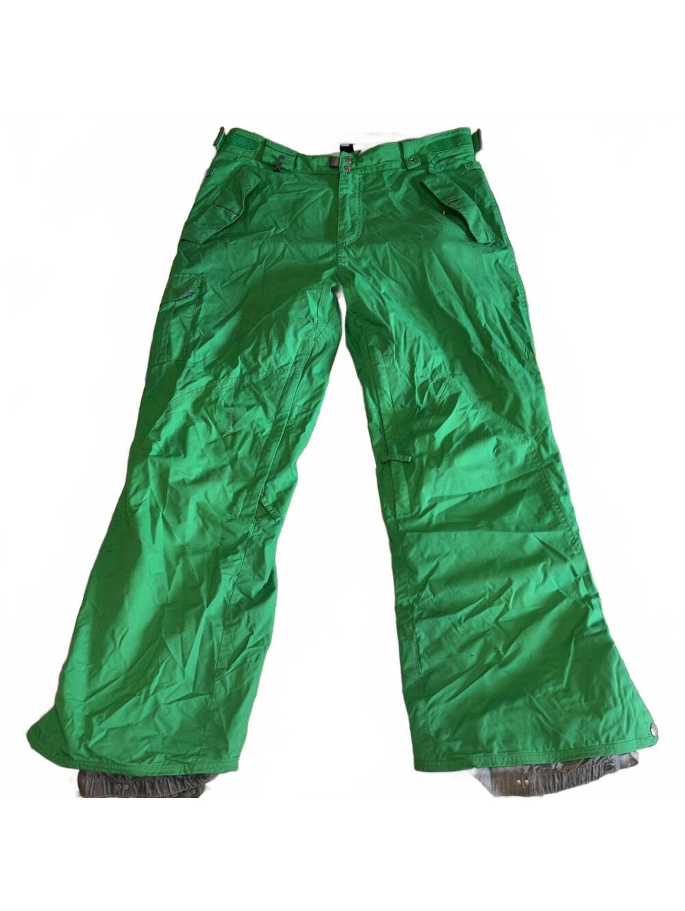 686 $220 Waterproof Men’s Large 100% Nylon Green Snowboard / Ski SnowPants